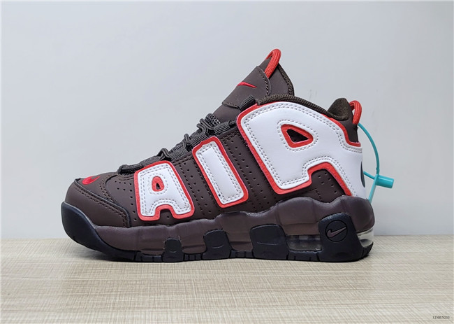 Youth Running Weapon Air More Uptempo Brown Shoes 010